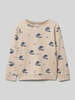 Name It Sweatshirt mit Rundhalsausschnitt Modell 'MOTTO' Sand