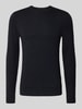 Blend Strickpullover mit Rundhalsausschnitt Modell 'BAGGE' Black