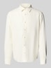 s.Oliver RED LABEL Regular Fit Leinenhemd mit Sportmanschetten Weiss