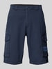 Napapijri Regular Fit Bermudas mit Cargotaschen Modell 'HORTON' Marine