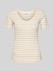 Marc O'Polo Regular Fit T-Shirt aus Slub Jersey Sand