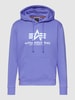 Alpha Industries Hoodie met logoprint Violet