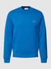 Lacoste Sweatshirt mit Label-Patch Royalblau
