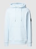 Calvin Klein Jeans Hoodie met labeldetail Lichtblauw