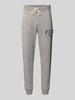 Polo Ralph Lauren Slim fit sweatpants met labelstitching Middengrijs