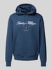 Tommy Hilfiger Hoodie mit Label-Stitching Rauchblau