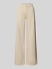 PIECES Wide & Loose Fit Jeans aus Baumwoll-Mix Modell 'SILKE' Beige