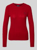 Polo Ralph Lauren Gebreide pullover van een mix van wol en kasjmier, model 'JULIANNA' Rood