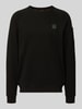 PME Legend Sweatshirt met labelstitching Zwart