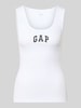 GAP Tanktop mit Logo-Print und Rundhalsausschnitt Weiss
