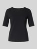 s.Oliver BLACK LABEL T-shirt o kroju regular fit z mieszanki bawełny Czarny