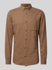 Jack & Jones Premium Freizeithemd mit Button-Down-Kragen Modell 'BROOK' Beige