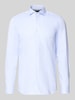 BOSS Slim Fit Businesshemd aus reiner Baumwolle Modell 'H-HANK-Sp-B1' Bleu