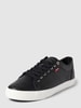Levi’s® Acc. Sneakers met labeldetails, model 'WOODWARD' Zwart