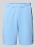 REVIEW Relaxed Fit Sweatshorts mit Label-Stitching Hellblau