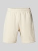 EA7 Emporio Armani Sweatshorts met elastische band, model 'TRAIN' Offwhite