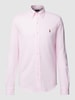 Polo Ralph Lauren Regular fit vrijetijdsoverhemd met labelstitching Roze