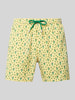 MC2 Saint Barth Badeshorts mit elastischem Bund und Kordelzug GELB