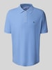 Fynch-Hatton Regular Fit Poloshirt mit Logo-Stitching Hellblau
