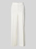 SEDUCTIVE Broek van linnenmix met persplooien, model 'DOMINICA' Offwhite