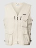 COLUMBIA Gilet met ritssluiting en labeldetail Zand