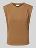 Jake*s Collection Tanktop met ronde hals Middenbruin