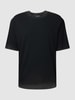 REVIEW T-Shirt mit unifarbenem Design Schwarz