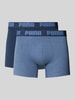 PUMA Bokserki o kroju slim fit z mieszanki bawełny w zestaw 2 szt. model 'EVERDAY' Jeansowy niebieski