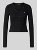 GUESS Jeans Slim Fit Longsleeve aus Baumwoll-Mix Black