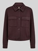 Soyaconcept Regular Fit Cardigan aus Modal-Mix mit klassischem Kragen Schoko