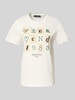 Weekend Max Mara T-Shirt mit Motiv- und Label-Print Modell 'TEIERA' Weiss