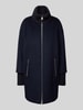 WHITE LABEL Mantel mit Zweiwege-Reißverschluss Dunkelblau