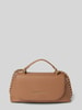 VALENTINO BAGS Handtas met labelapplicatie, model 'ARCADIA' Camel