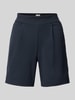 ICHI Regular Fit Shorts mit Bundfalten Modell 'Kate' Marine