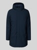 Matinique Regular fit parka met capuchon, model 'Madeston' Marineblauw