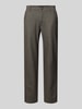 Christian Berg Men Regular fit stoffen broek met viscose Taupe