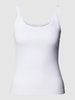 QS Tanktop in Ripp-Optik Offwhite