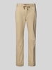 Tommy Hilfiger Straight leg chino van een mix van katoen en elastaan Beige