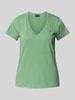 Polo Ralph Lauren T-Shirt mit geripptem V-Ausschnitt Khaki