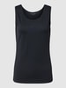 Christian Berg Woman Top met geribde ronde hals Zwart
