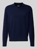Christian Berg Men Strickpullover aus Woll-Kaschmir-Mix Marine