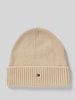 Tommy Hilfiger Muts van een mix van katoen en kasjmier  Beige