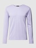 Cinque Gebreide pullover met ribboorden, model 'Vallie' Lila