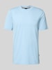 BOSS T-Shirt mit Label-Print Modell 'Thompson' Bleu