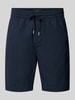 Matinique Korte broek met elastische band, model 'barton' Marineblauw