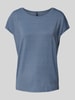 Vero Moda Comfort Fit T-Shirt mit Effekt Garn Modell 'LAVA' Blau