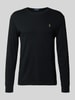 Polo Ralph Lauren Longsleeve mit gerippten Abschlüssen Black