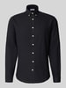 Lindbergh Freizeithemd mit Button-Down-Kragen Black