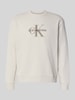 Calvin Klein Jeans Regular Fit Sweatshirt mit Logo-Print Modell 'Terry' Offwhite
