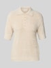 Christian Berg Woman Strickpullover mit 1/2-Arm und Knopfleiste Sand